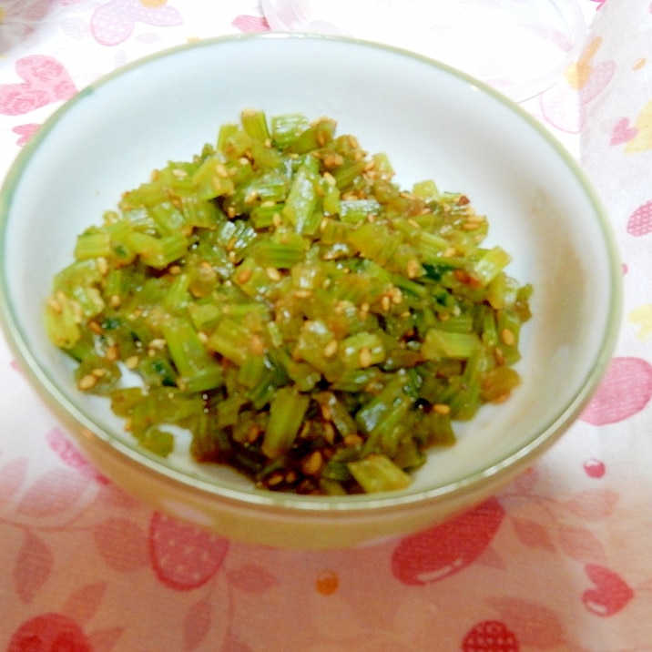 小松菜の茎でふりかけ レシピ 作り方 By こす なな 楽天レシピ